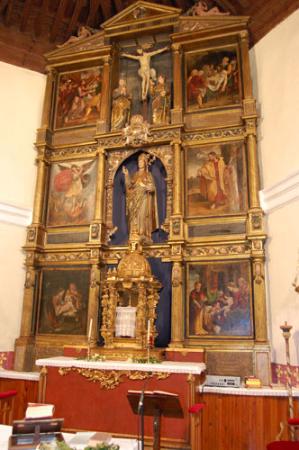 Imagen Retablo Principal Retablo de la cabecera de la Iglesia de San Nicolás de Bari y artesonado