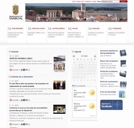 Imagen La Diputación presenta la nueva Web de Samboal