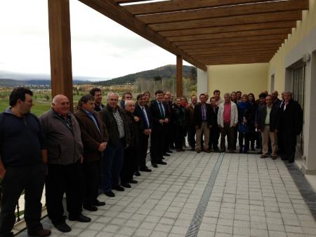 Imagen Alcaldes de la provincia visitan el recinto que albergará el futuro Palacio de Congresos