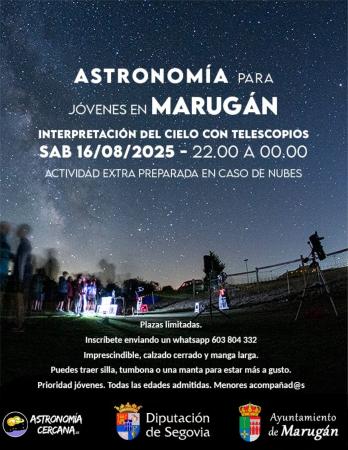 Imagen ASTRONOMÍA PARA JÓVENES EN MARUGÁN